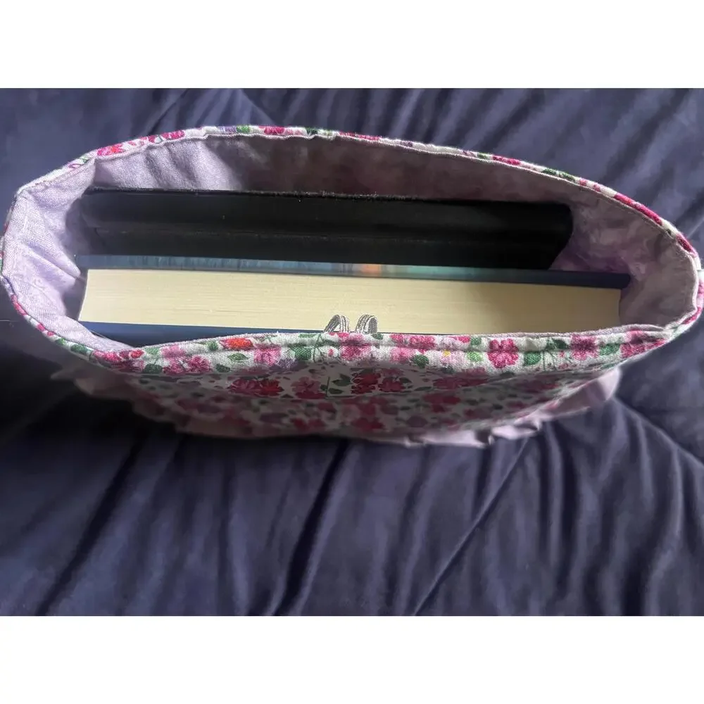 NWOT Ruffle Trim Mini Book Sleeve, Front Pocket - Picture 6 of 12